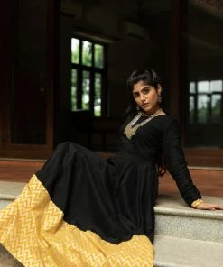 Magizham Festive Maxis Laya Yellow