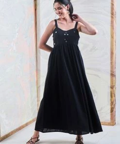 Gulaal Black Mirror Work Dress Gypsy Soul