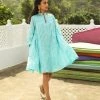 Gulaal Gypsy Soul Azora Blue Swing Dress
