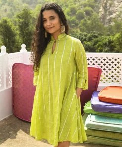 Gulaal Gypsy Soul Anya Green Swing Dress