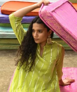 Gulaal Gypsy Soul Anya Green Swing Dress