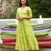 Gulaal Meir Green Tier Maxi Dress Gypsy Soul