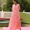 Gulaal Neri Pink Tier Maxi Dress Gypsy Soul