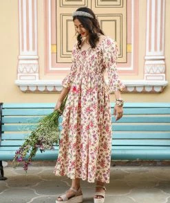 Gulaal Cottage Cosmos Smockin Dress