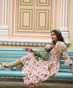 Gulaal Cottage Cosmos Smockin Dress