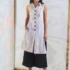 Gulaal Black & Yellow Marble Sleeveless Kurta Pant