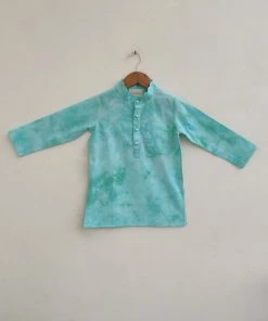 Gulaal Turquoise Tie Dye Kurta (Boy)