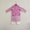 Gulaal Purple Tie Dye Kurta Pant Set With Jacket (Boy)