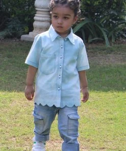 Gulaal Mini Corner Blue Tie Dye Shirt (Boy)