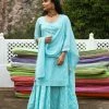Gulaal Gypsy Soul Neelan Blue Kurta-Skirt Set