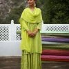 Gulaal Gypsy Soul Moha Green Kurta-Skirt Set