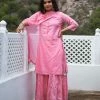 Gulaal Neeru Pink Kurta-Skirt Set