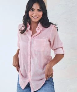 Gulaal Pink Marble Shirt Gypsy Soul