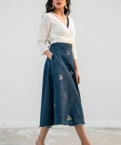 Gulaal Gypsy Soul Clara Denim Skirt 5 Gulaal Gypsy Soul Clara Denim Skirt