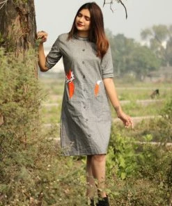 Threeness Grey Fox Dress Breezy Summer