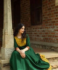 Manjal Couture Margazhi Moments Pachai Nirame