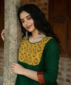 Manjal Couture Margazhi Moments Pachai Nirame