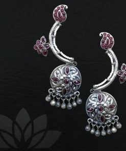 PraDe Jewels Earrings Meenadchi Silver Earrings