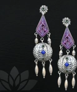 PraDe Jewels Earrings Kanishithra Silver Earrings
