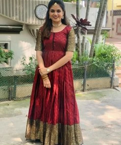 The Anarkali Store Quirk Factory Daamini - Maroon