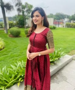 The Anarkali Store Quirk Factory Daamini - Maroon