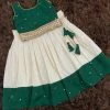 Ekanta Green Croptop With Cream Skirt Mini