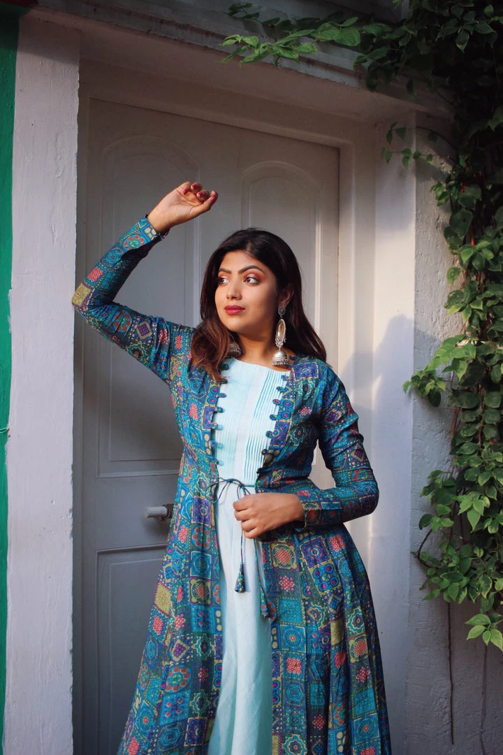Label RishMaan Loop Lush Ensemble - Mint Uptown Contemporary 1 Label RishMaan Loop Lush Ensemble - Mint Uptown Contemporary