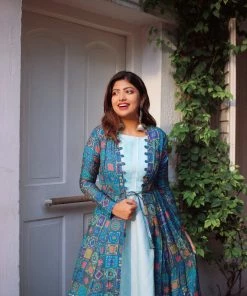 Label RishMaan Loop Lush Ensemble - Mint Uptown Contemporary 8 Label RishMaan Loop Lush Ensemble - Mint Uptown Contemporary