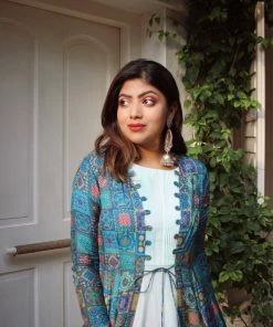 Label RishMaan Loop Lush Ensemble - Mint Uptown Contemporary 7 Label RishMaan Loop Lush Ensemble - Mint Uptown Contemporary