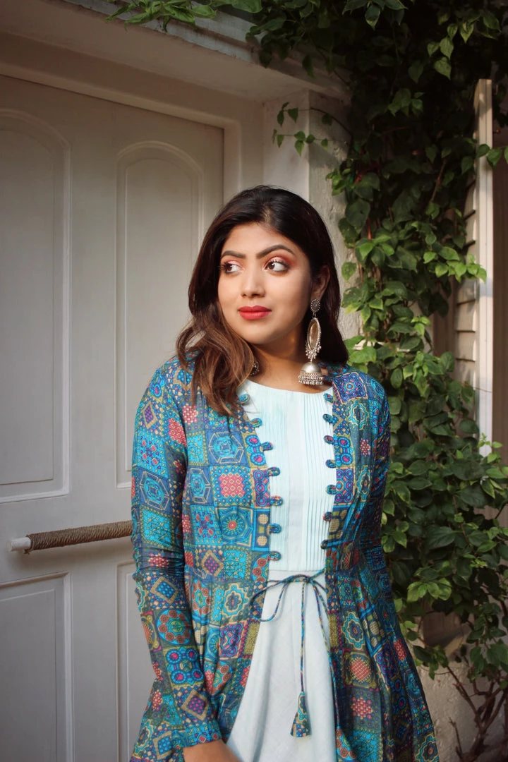 Label RishMaan Loop Lush Ensemble - Mint Uptown Contemporary 3 Label RishMaan Loop Lush Ensemble - Mint Uptown Contemporary