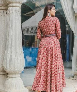 PRINTS VALLEY Jaipur Tales Rose Mughal Flare Dress