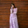 Niram Lavender - Floral Organza Dress