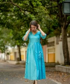 Niram Ever Willow Half & Half Dress - Blue