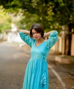 Niram Ever Willow Half & Half Dress - Blue