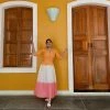 Gulaal Orange And Pink Fit And Flare Dress