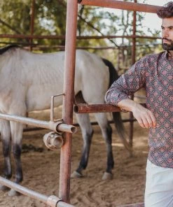 PRINTS VALLEY Black Ajrakh Star Print Shirt