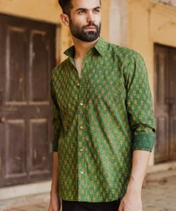 PRINTS VALLEY Green Kali Shirt