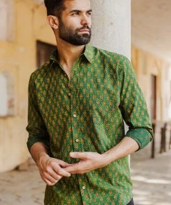 PRINTS VALLEY Green Kali Shirt