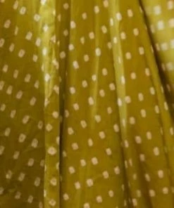 PRINTS VALLEY Mini Corner Bandhini Layer Frock