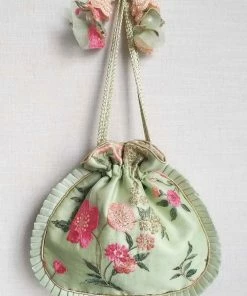 AMYRA Purse & Potli CANDY CRUSH PURE ORGANZA POTLI