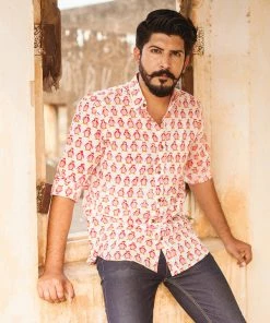 PRINTS VALLEY Red Penguin Shirt