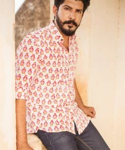PRINTS VALLEY Red Penguin Shirt