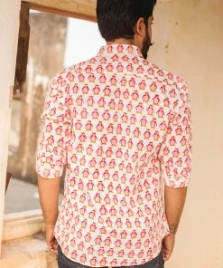 PRINTS VALLEY Red Penguin Shirt