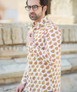 PRINTS VALLEY Elephant Ride Shirt