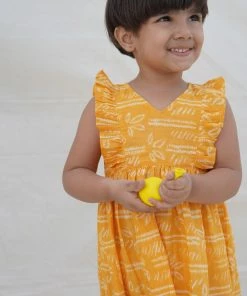 The Wabi Sabi Co Bumble Bee Ruffle Frock