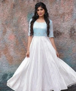 Magizham Festive Maxis Sparkle Blue Single