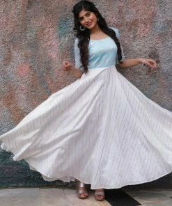 Magizham Festive Maxis Sparkle Blue Single