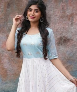 Magizham Festive Maxis Sparkle Blue Single