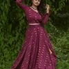 Magizham Malar Purple - Skirt Set