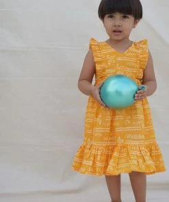 The Wabi Sabi Co Bumble Bee Ruffle Frock